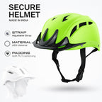 Bicycle Helmet, Neon Green With Black