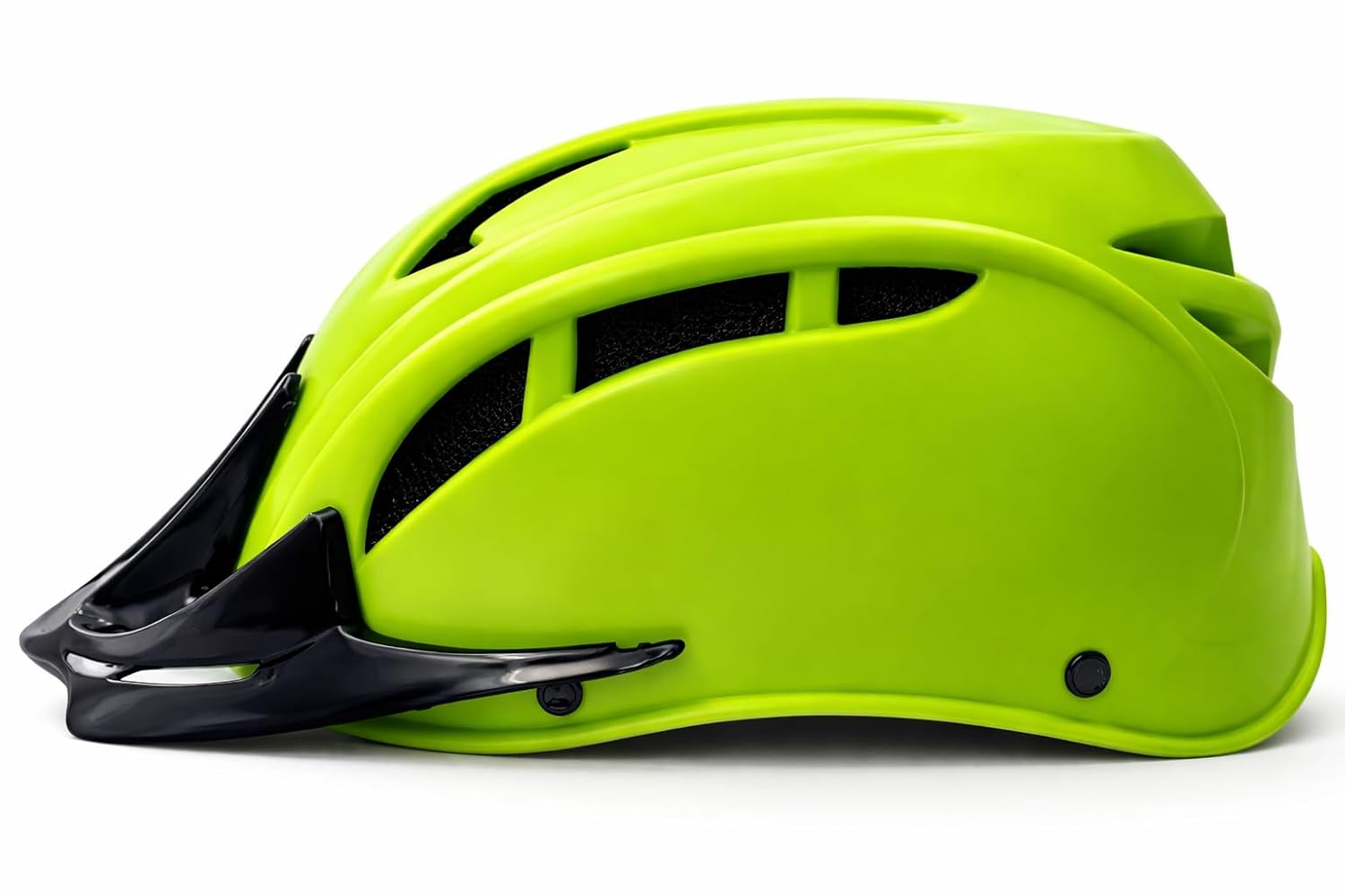 Bicycle Helmet, Neon Green With Black