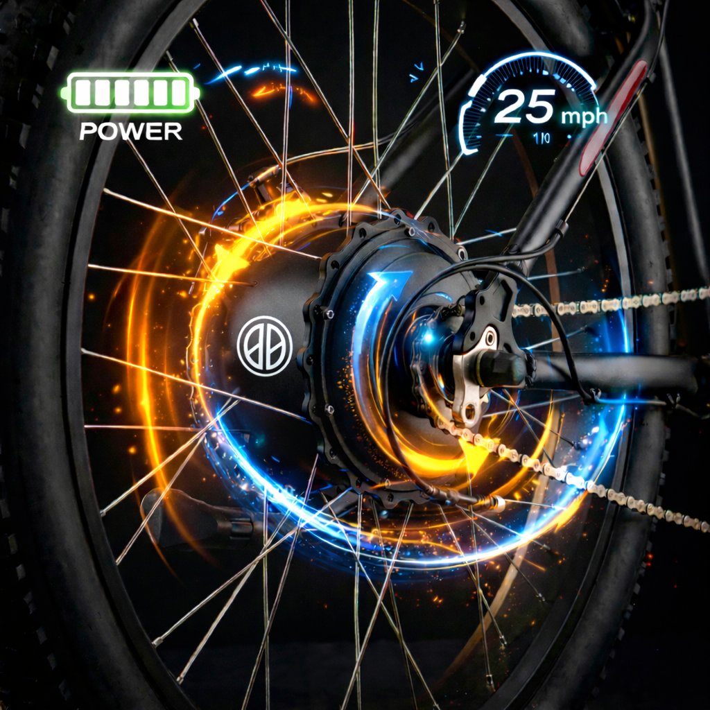 250W 36V BLDC Electric Cycle Motor |  Water Resistance