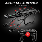 Universal Bicycle Adjustable Heavy Duty Cycle Carrier | Up to 65 kg Load | Luggage Rack