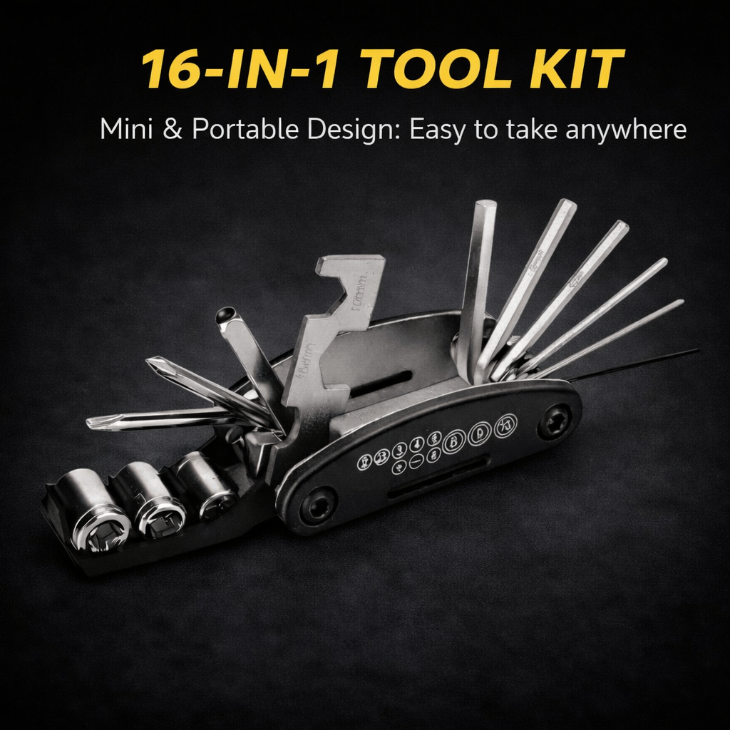 16 in 1 Multi-Functional ToolKit |  All Purpose Toolkit