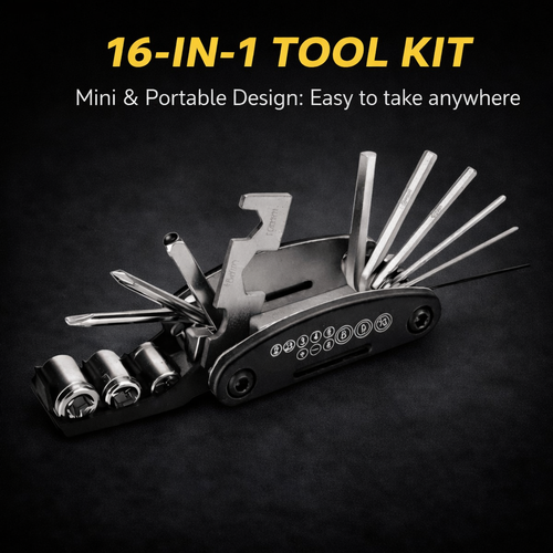 16 in 1 Multi-Functional ToolKit |  All Purpose Toolkit