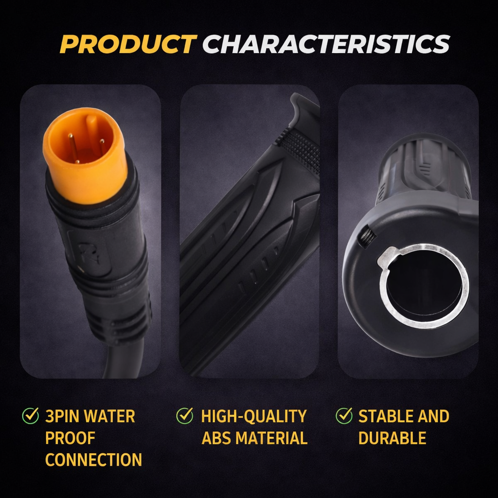Electric Bike Durable Full Twist Throttle | Waterproof