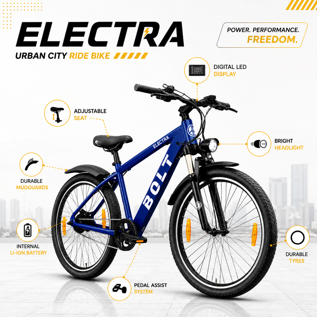 Bolt Bikes Electra | I-Series | Navy Blue