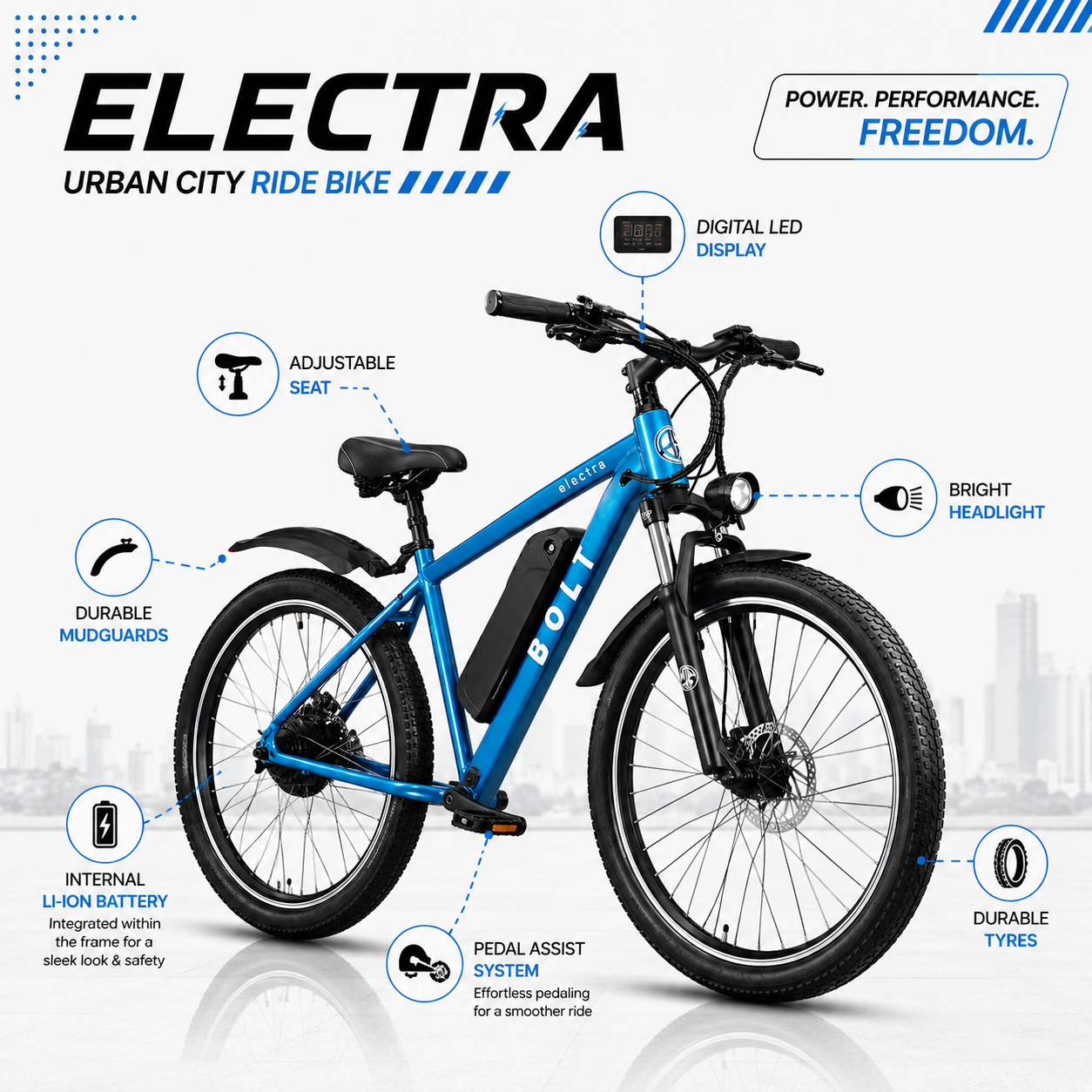 Bolt Bikes Electra E-Series | Blue