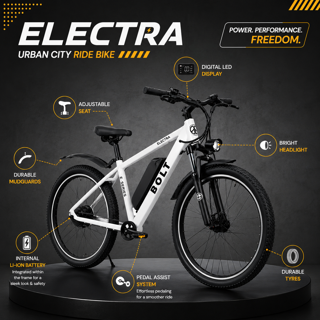 Bolt Bikes Electra E-Series | White