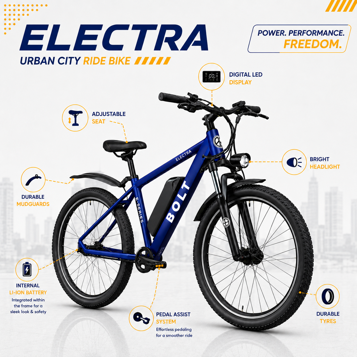 Bolt Bikes Electra E-Series | Navy Blue
