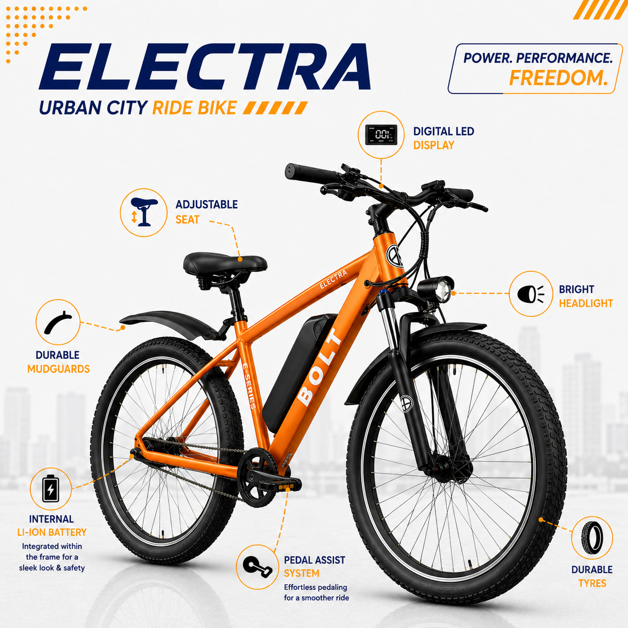 Bolt Bikes Electra E-Series | Orange