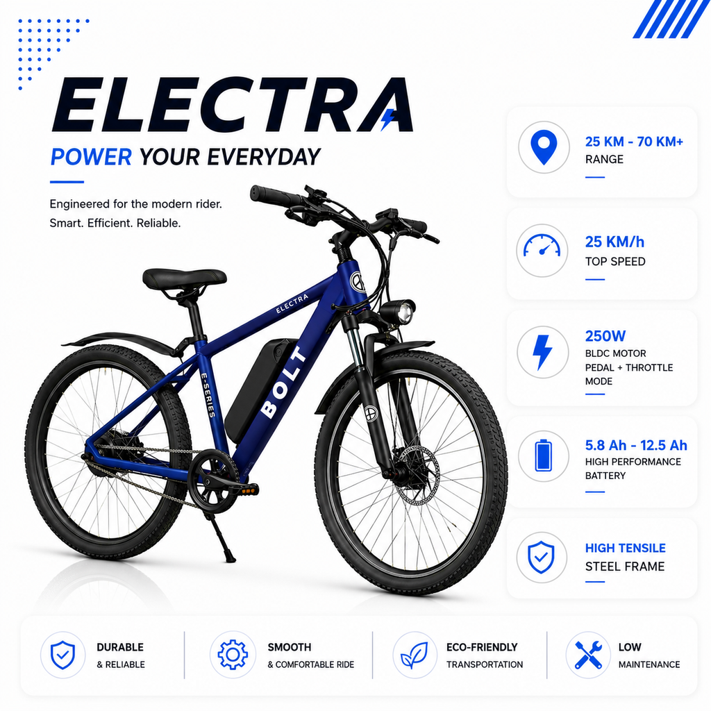 Bolt Bikes Electra E-Series | Navy Blue