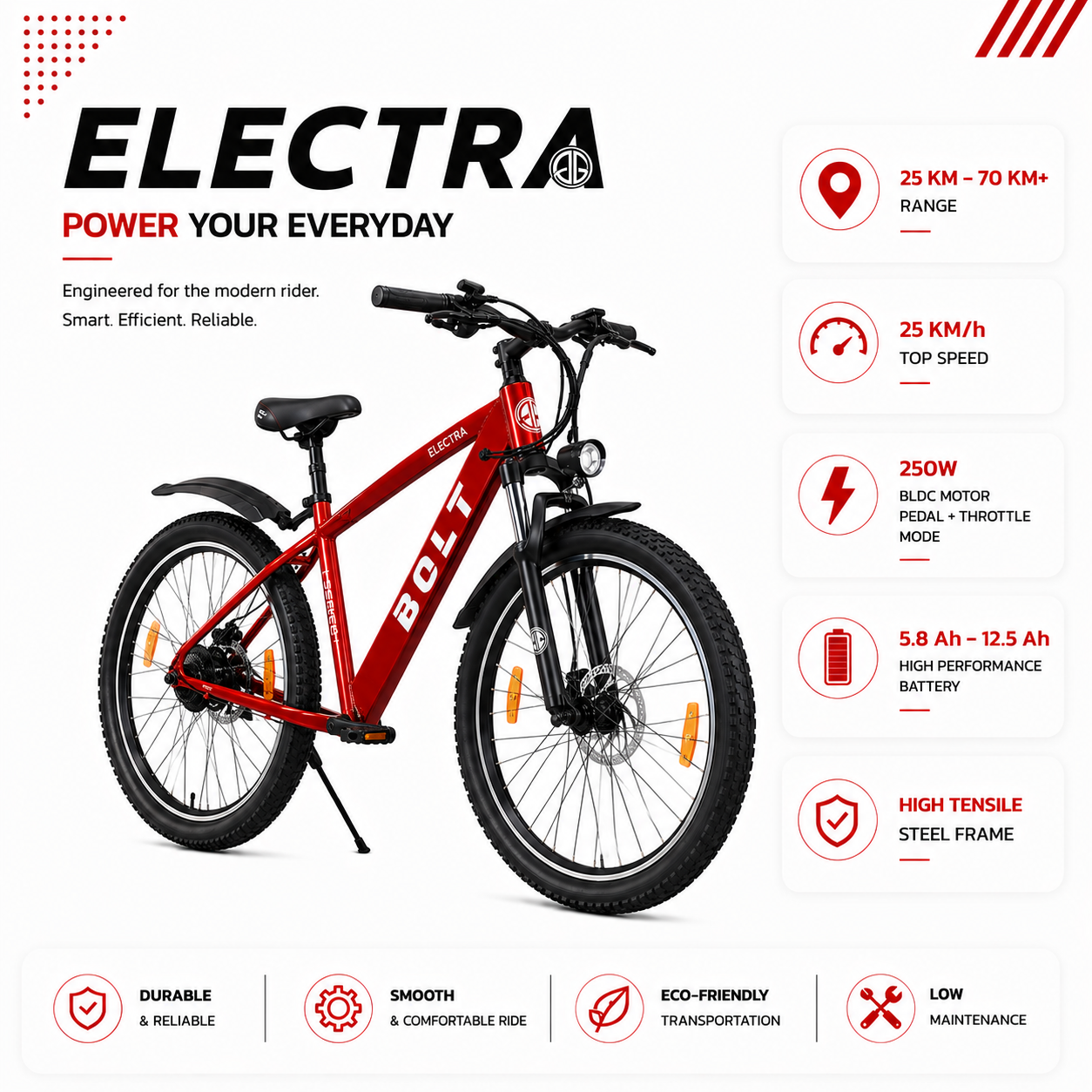 Bolt Bikes Electra | I-Series | Red