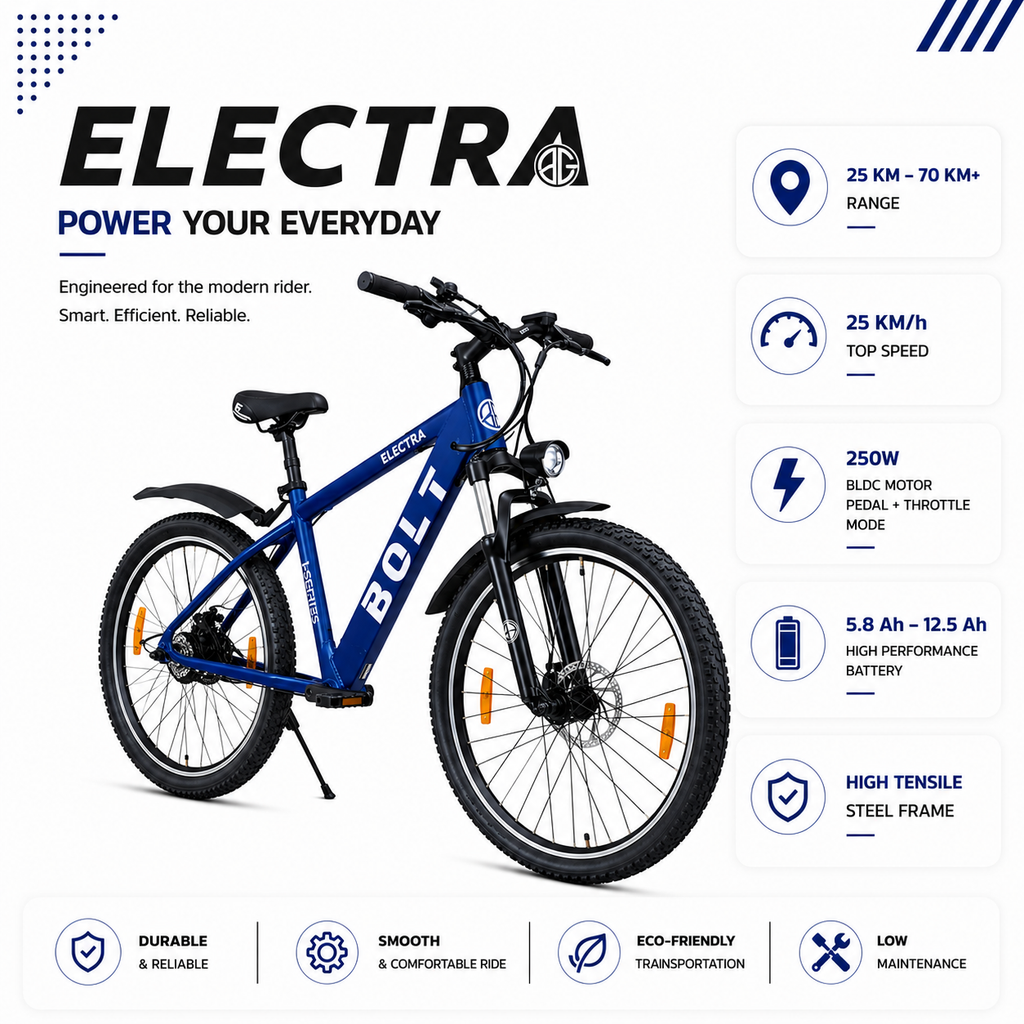 Bolt Bikes Electra | I-Series | Navy Blue