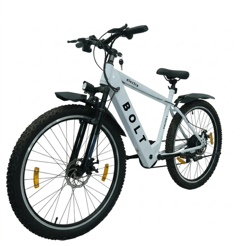 Electra 27 Inches Electric Cycle | Upto 35+ Km Range | 36V/7.8Ah in-Built Battery | 250W Motor | Front Suspension & Dual Disc Brake | LED Display & Headlight | 1 Years Warranty